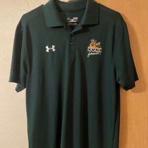 Under Armour Quail Forever “Legacy Logo” Men's Green Polo Shirt